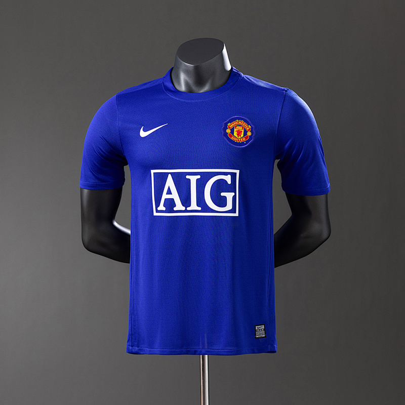 Camiseta retro de visitante del Manchester United 08-09, tallas S-3XL